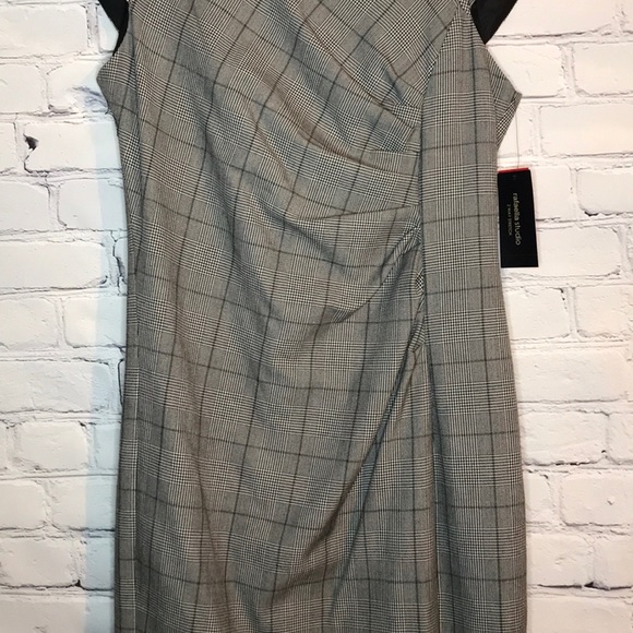 NWT Rafaella Size 4 Black &Cream Houndstooth Dress - Picture 3 of 12